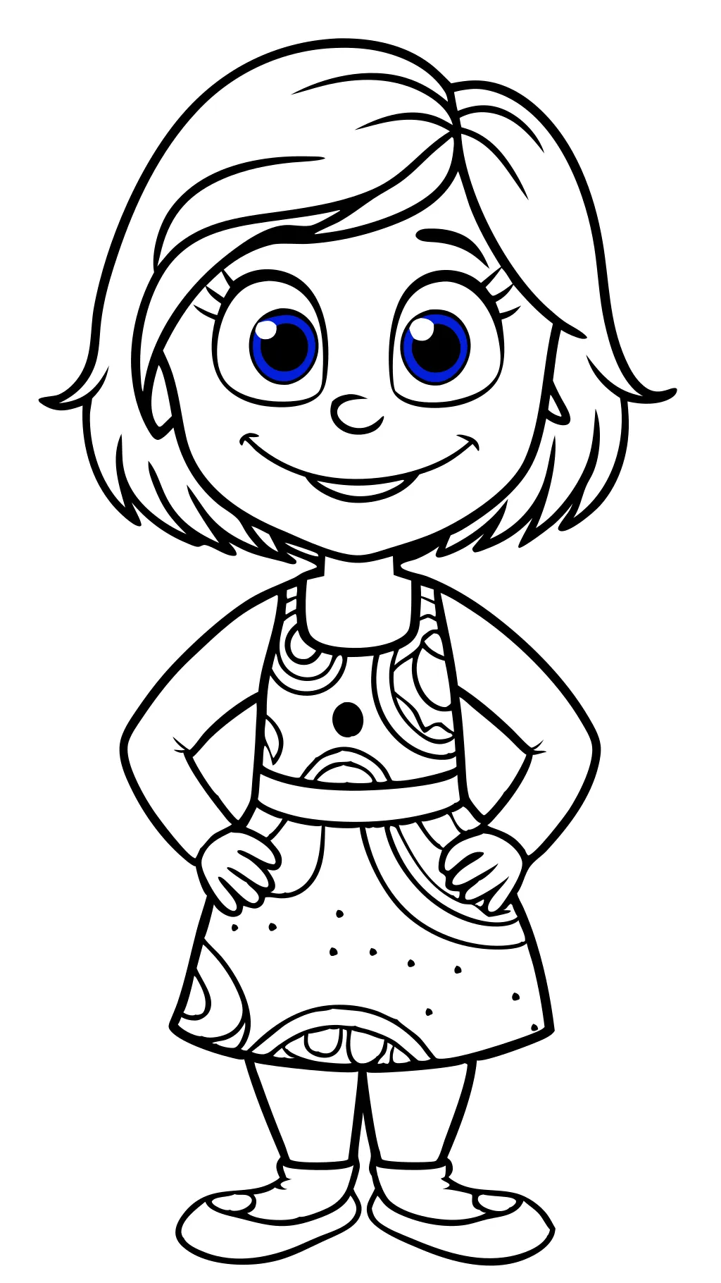 inside out joy coloring page